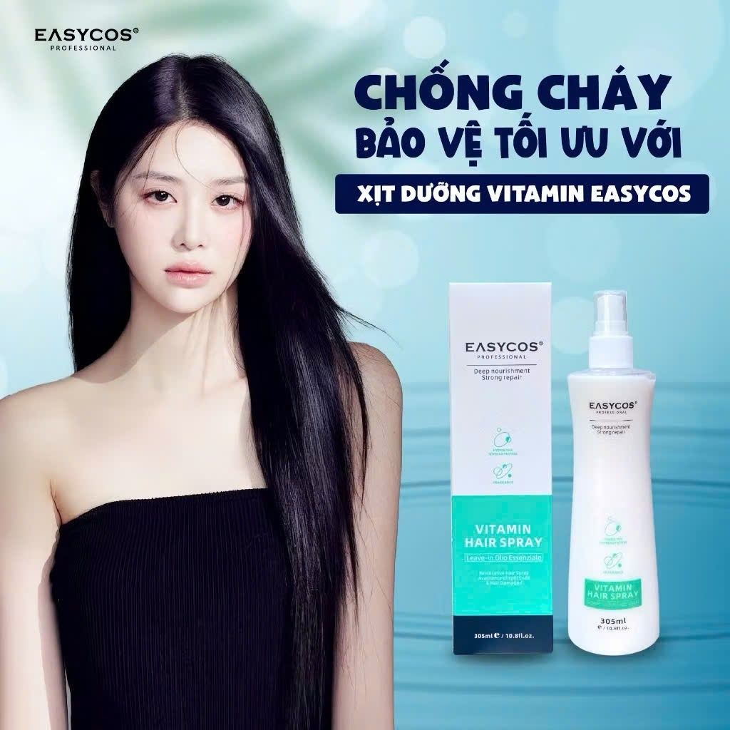 Xịt dưỡng tóc vitamin EASYCOS 305ml phục hồi và chăm sóc chuyên sâu