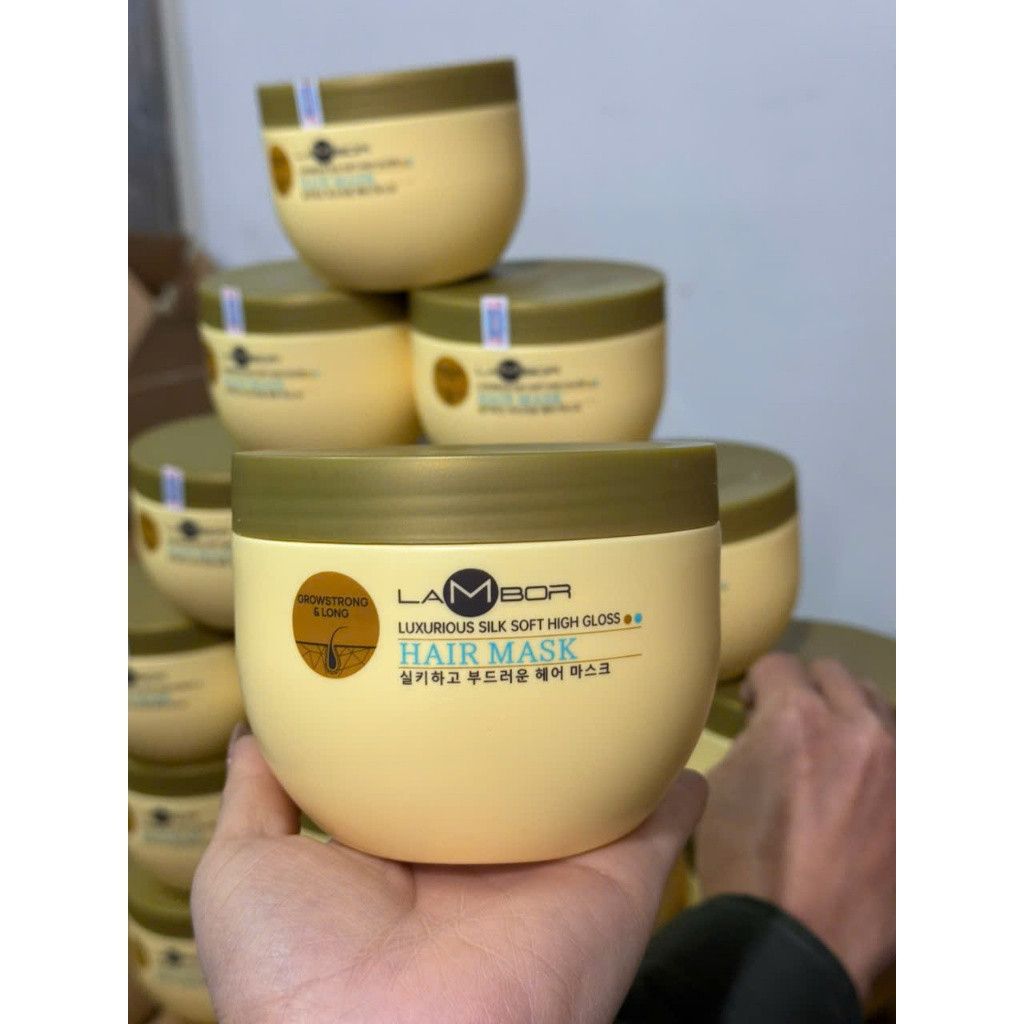 Kem Ủ Tóc Lambor 500ml Phục Hồi Tóc Hư Tổn Dưỡng Ẩm Sâu Giảm Gãy Rụng, Suôn Mượt Chuẩn Salon - Mỹ phẩm Divi