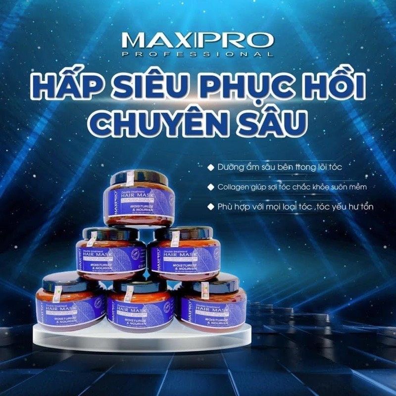 Kem ủ tóc phục hồi tóc hư tổn chuyên sâu Maxipro – 500ml - Mỹ Phẩm Divi