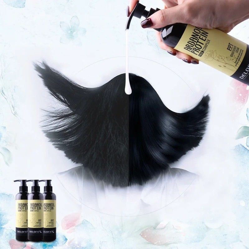 Kem xả khô keratin, dưỡng tóc bóng mượt, phục hồi tóc hư tổn, khô xơ, uốn nhuộm PPT Delofil 260ml - Mỹ phẩm Divi