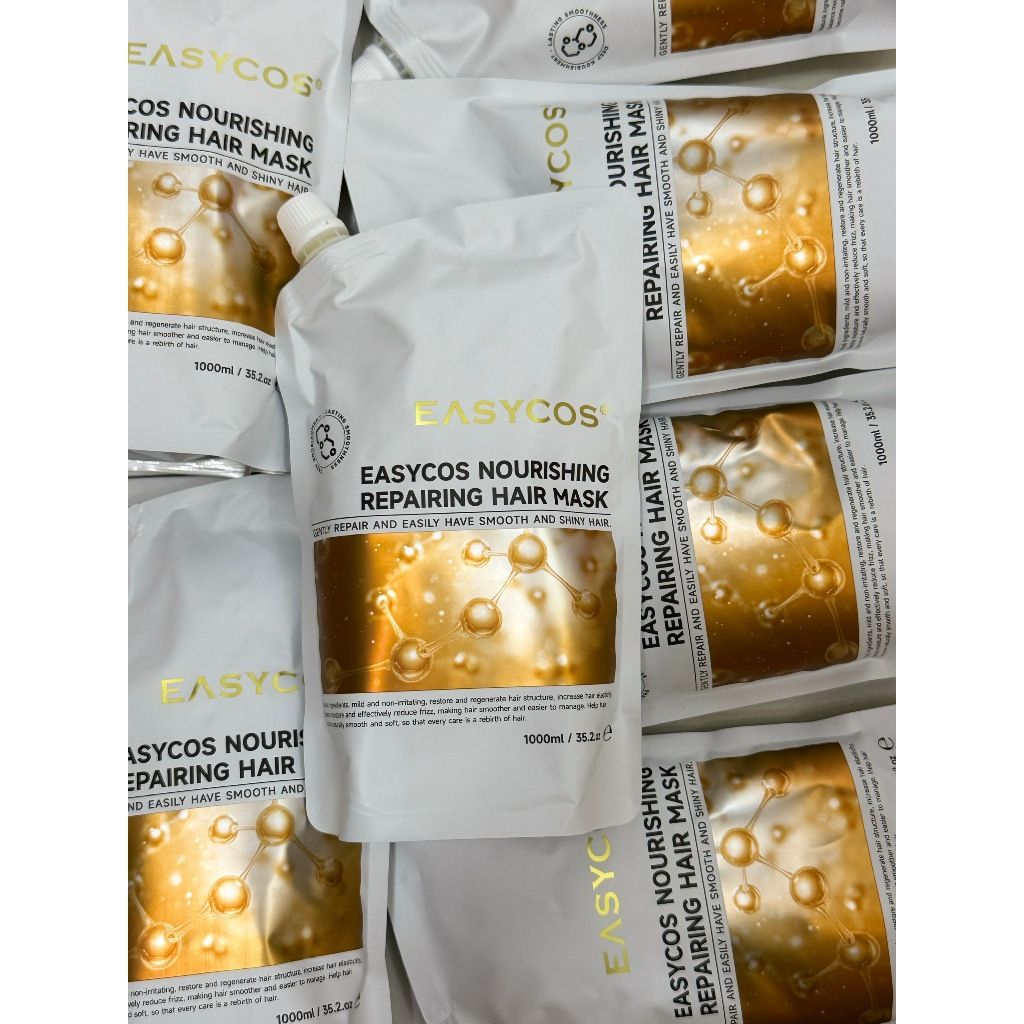 Kem ủ tóc Easycos hấp dầu mềm mượt chuyên sâu, phục hồi tóc hư tổn, gãy rụng 1000ml