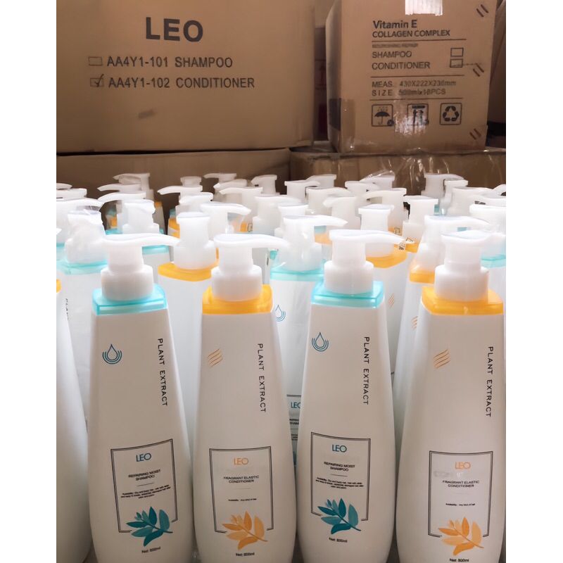 Cặp dầu gội xả phục hồi tóc hư tổn siêu mềm mượt tóc LEO PROSEE 800ml - Mỹ phẩm Divi