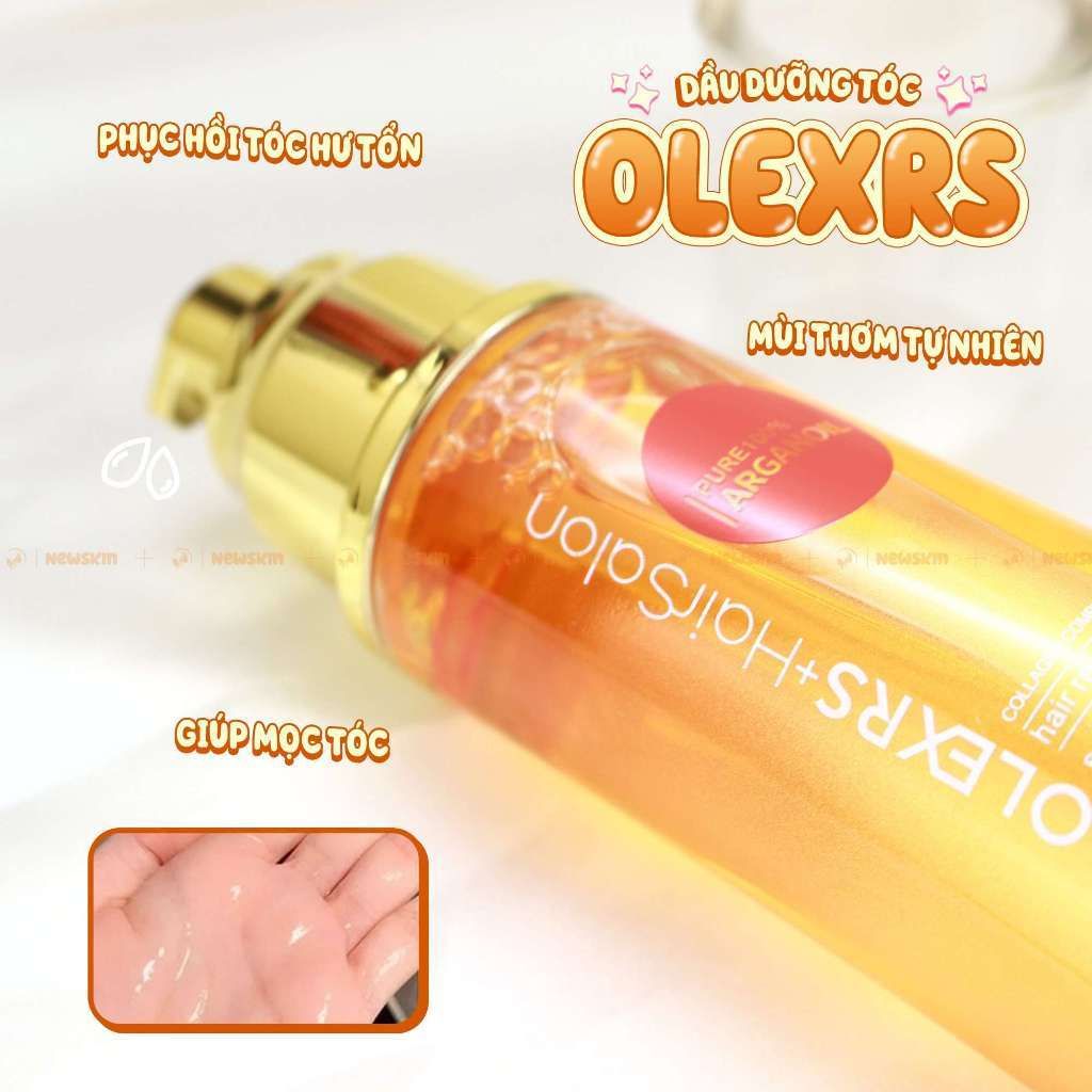Tinh dầu dưỡng tóc Olexrs Hair Salon Collagen 80ml, Tinh dầu dưỡng tóc phục hồi chống rụng ngừa trẻ ngọn