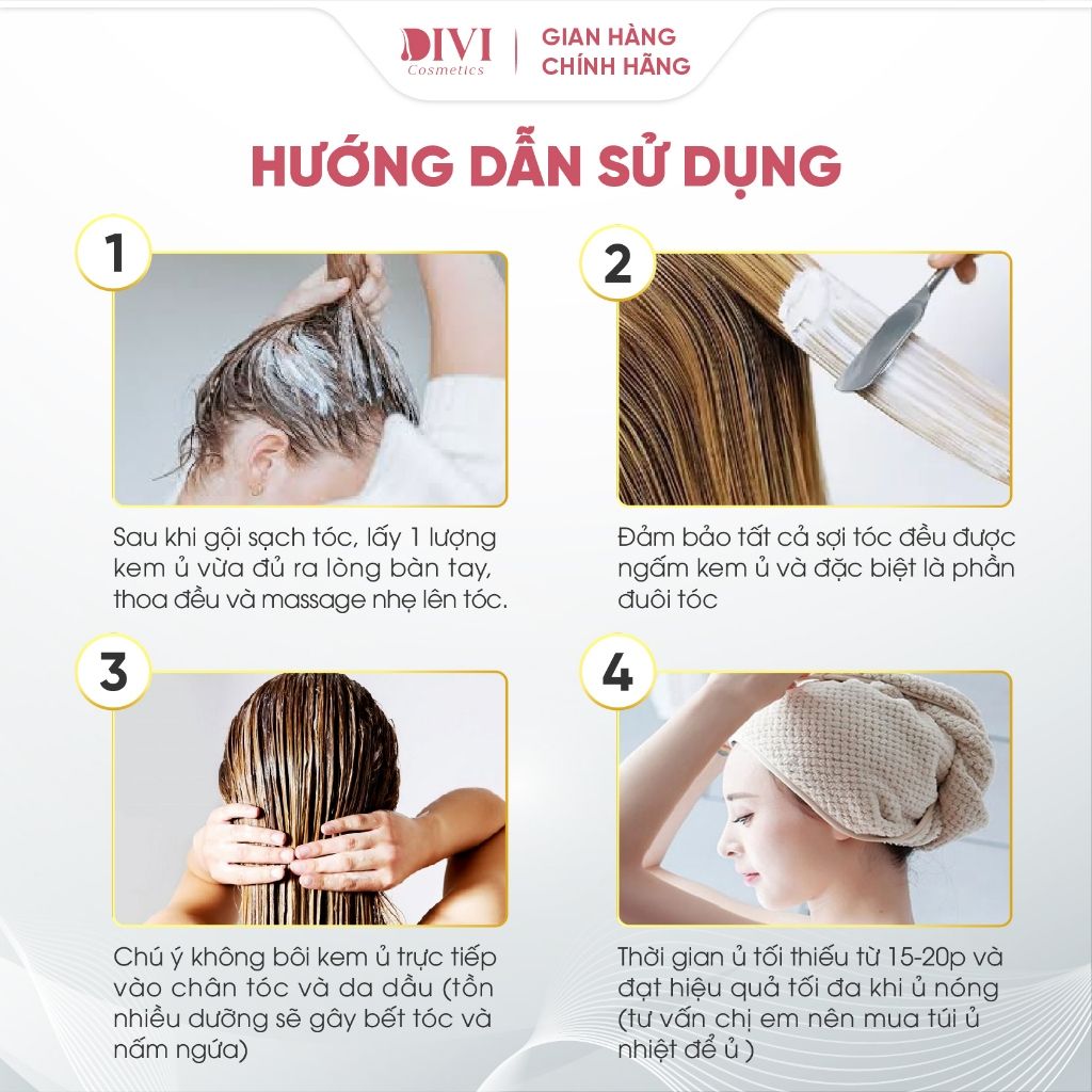 Kem ủ tóc Collagen Hair Mask Delofil phục hồi tóc hư tổn, làm mềm mượt, ngăn chặn tóc gãy rụng 500ml - Mỹ phẩm Divi