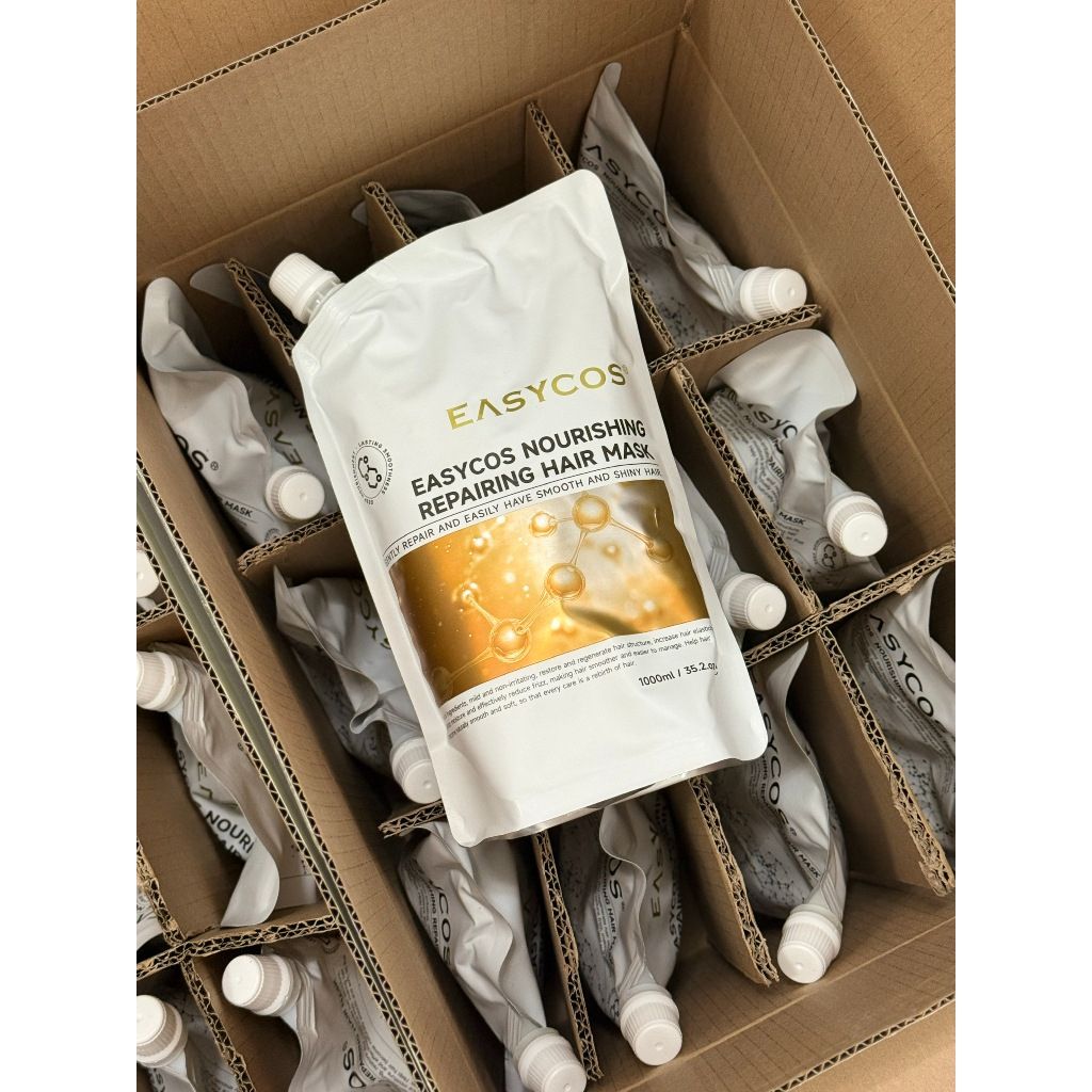 Kem ủ tóc Easycos hấp dầu mềm mượt chuyên sâu, phục hồi tóc hư tổn, gãy rụng 1000ml