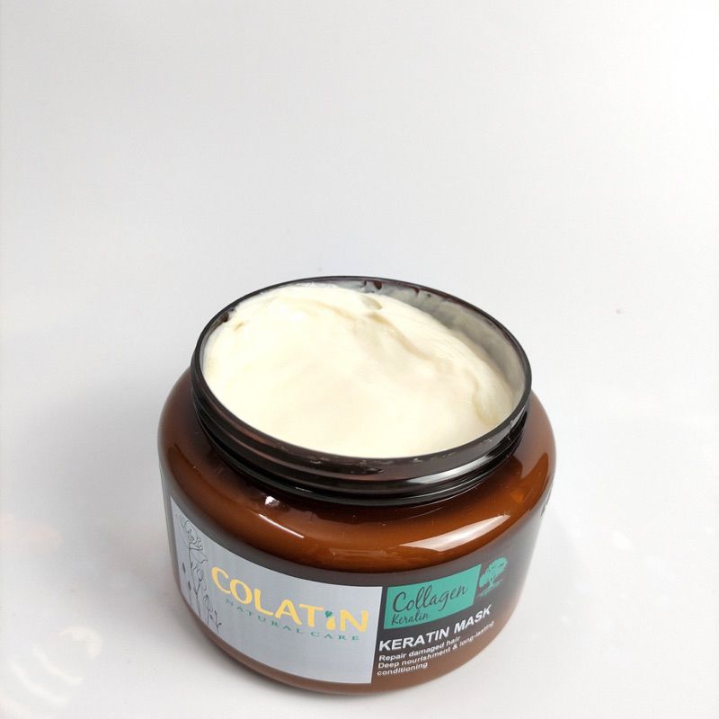 Kem ủ hấp tóc phục hồi dưỡng tóc hư tổn tại nhà Collagen Keratin Mask COLATIN 500ml - Mỹ phẩm Divi
