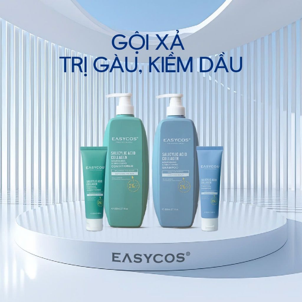 Cặp mini 60ml EASYCOS kiềm dầu, giảm rụng, kích thích mọc tóc, lưu hương hoa - Mỹ phẩm Divi