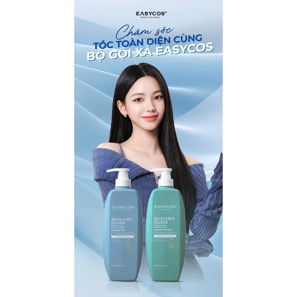 Cặp mini 60ml EASYCOS kiềm dầu, giảm rụng, kích thích mọc tóc, lưu hương hoa - Mỹ phẩm Divi
