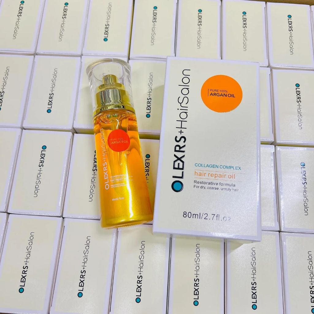 Tinh dầu dưỡng tóc Olexrs Hair Salon Collagen 80ml, Tinh dầu dưỡng tóc phục hồi chống rụng ngừa trẻ ngọn