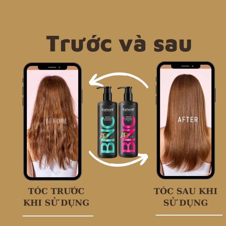 Dầu gội xả KARSEELL ARGAN BNC 500ML phục hồi giữ màu chống lão hóa da đầu cân bằng độ ẩm siêu mượt - Mỹ phẩm Divi