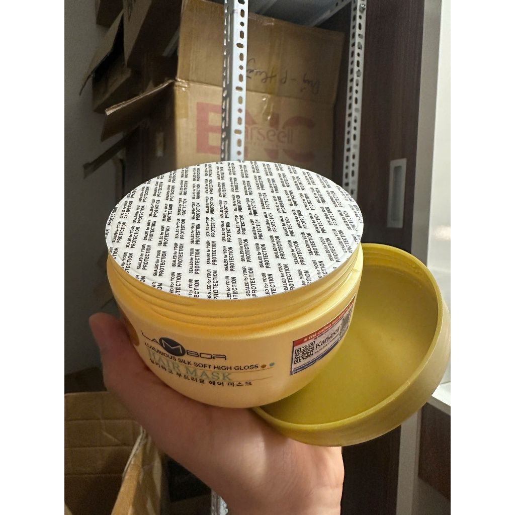 Kem Ủ Tóc Lambor 500ml Phục Hồi Tóc Hư Tổn Dưỡng Ẩm Sâu Giảm Gãy Rụng, Suôn Mượt Chuẩn Salon - Mỹ phẩm Divi