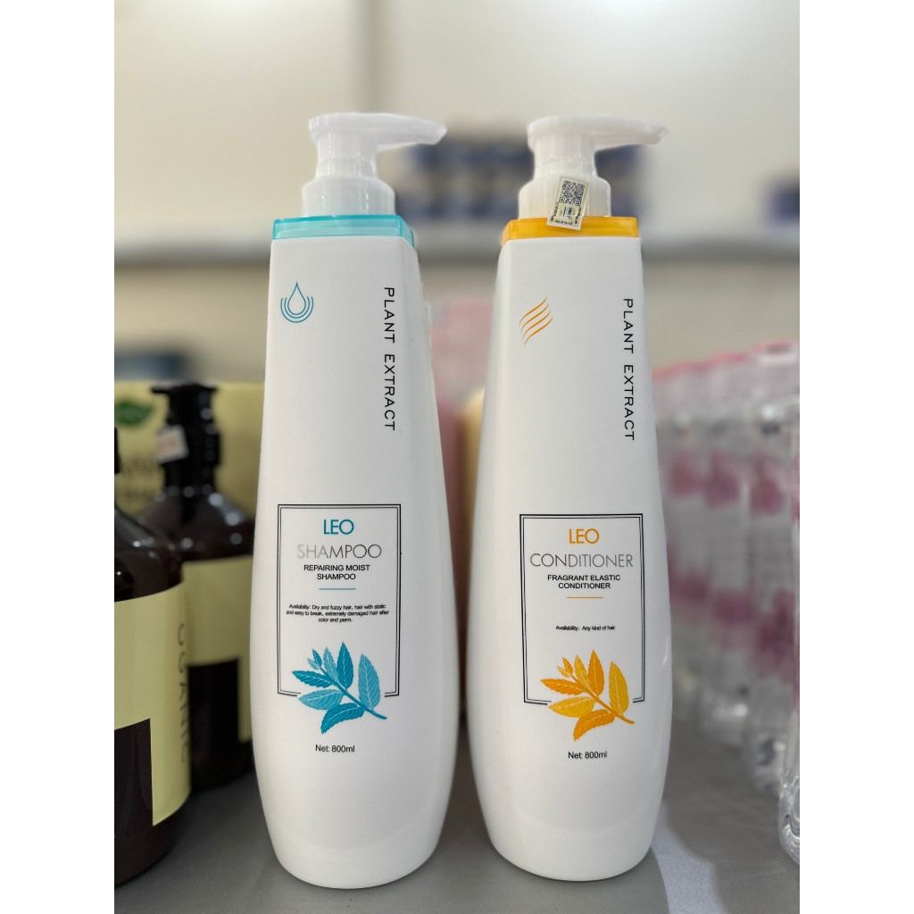 Cặp dầu gội xả phục hồi tóc hư tổn siêu mềm mượt tóc LEO PROSEE 800ml - Mỹ phẩm Divi