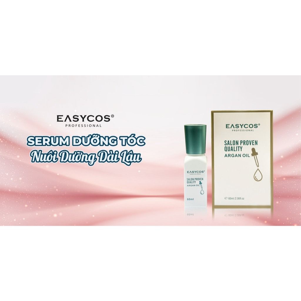 Tinh dầu dưỡng tóc Easycos Argan oil, tạo kiểu giữ nếp tóc 60ml - Mỹ Phẩm Divi