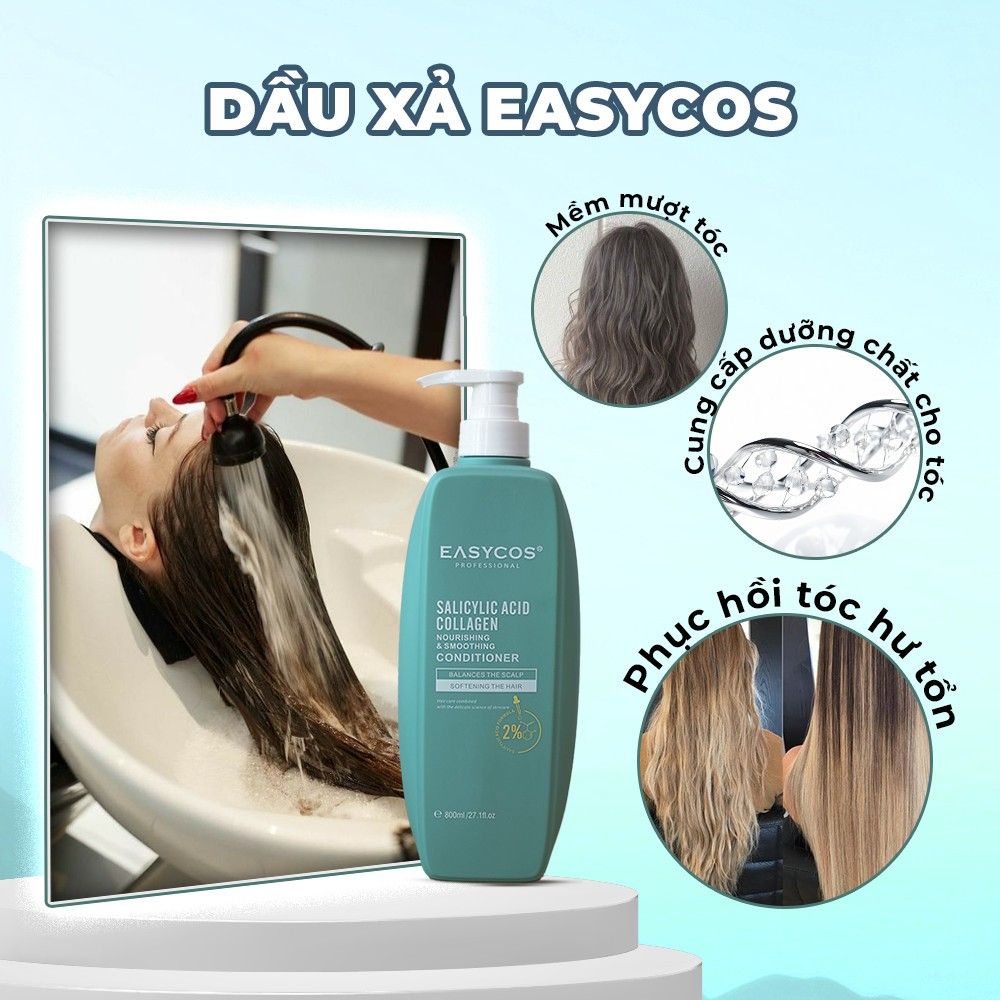 Cặp mini 60ml EASYCOS kiềm dầu, giảm rụng, kích thích mọc tóc, lưu hương hoa - Mỹ phẩm Divi