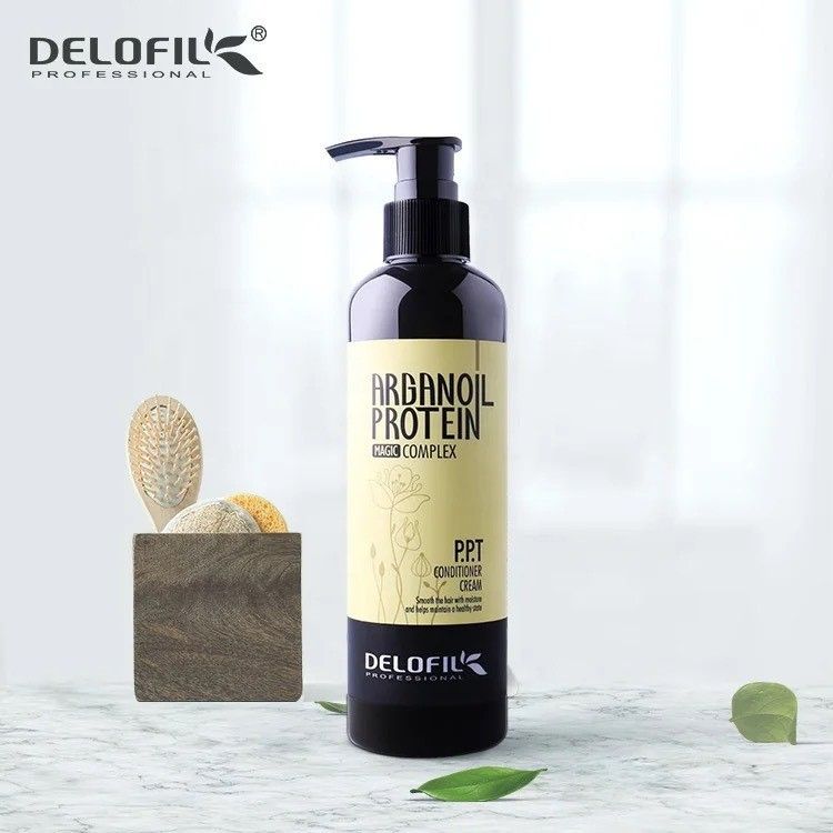Kem xả khô keratin, dưỡng tóc bóng mượt, phục hồi tóc hư tổn, khô xơ, uốn nhuộm PPT Delofil 260ml - Mỹ phẩm Divi