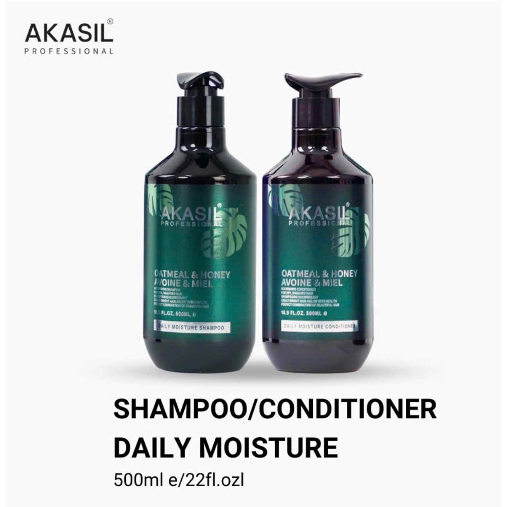 Dầu Gội Xả Akasil 500ml/1000ml Kiềm Dầu Sạch Gàu, Ngăn Rụng Phục Hồi Tái Sinh Mầm Tóc, Siêu Mềm Mượt - Mỹ phẩm Divi