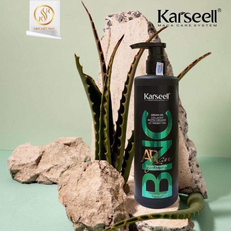 Dầu gội xả KARSEELL ARGAN BNC 500ML phục hồi giữ màu chống lão hóa da đầu cân bằng độ ẩm siêu mượt - Mỹ phẩm Divi