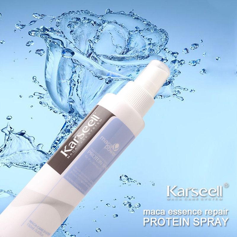 Xịt dưỡng tóc KARSEELL MACA ESSENCE REPAIR PROTEIN SPRAY phục hồi sâu hư tổn dưỡng tóc uốn, duỗi, nhuộm 150ml